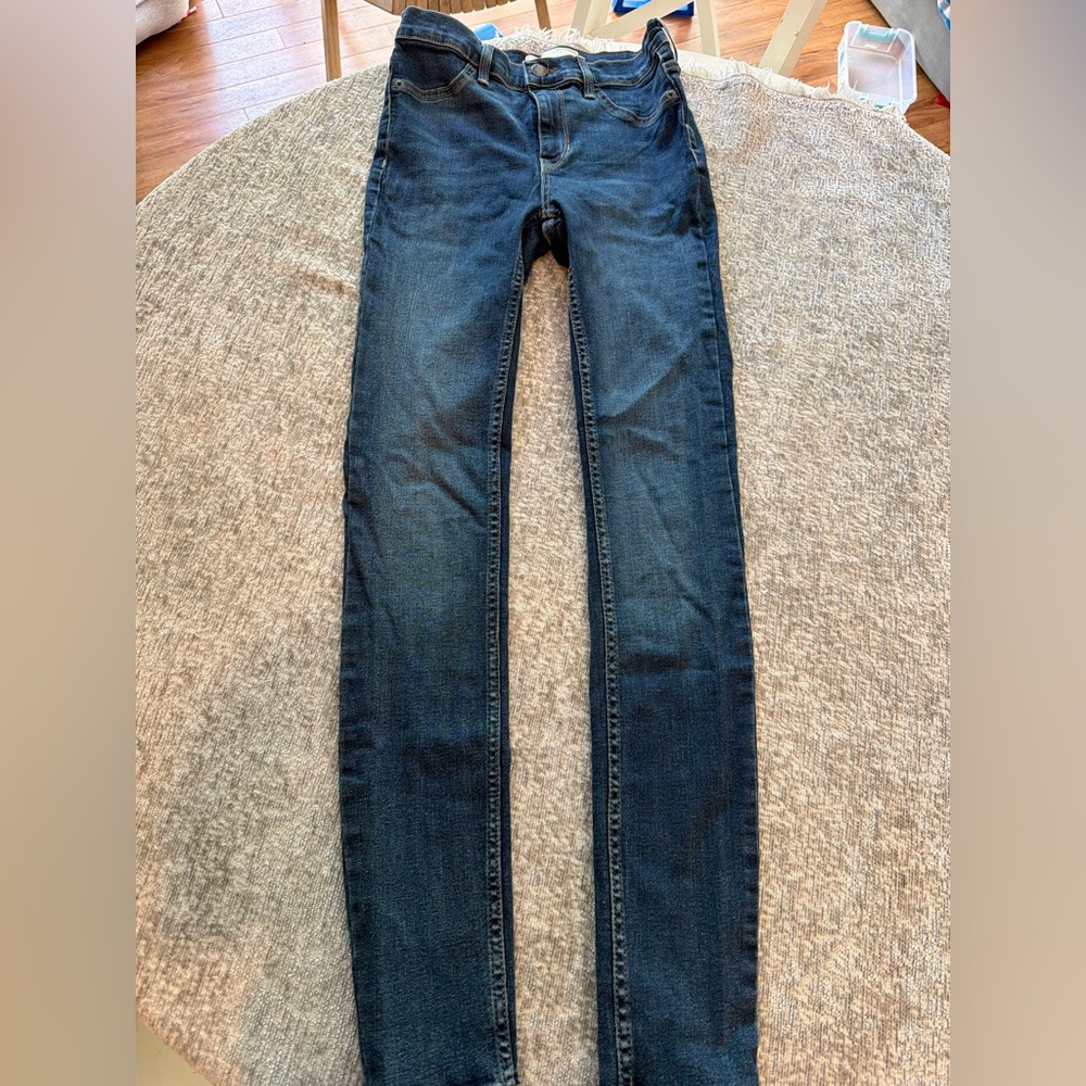 Free People Dark Wash Skinny Jeans